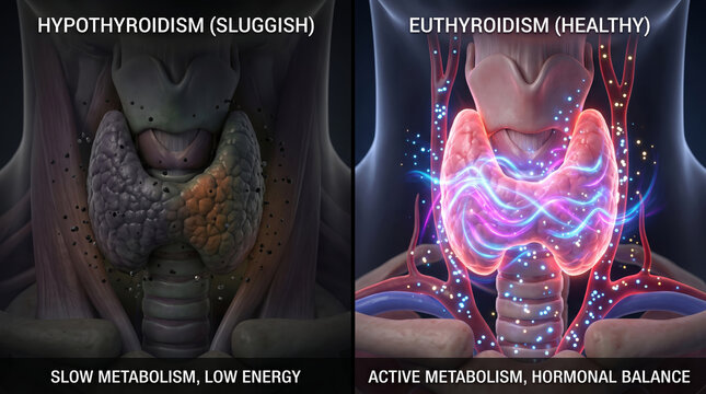 Thyroid Gland Anatomy Comparison