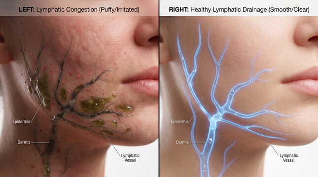 Facial Lymphatic System Comparison