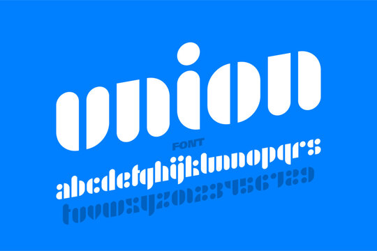 Clean Minimalist Modern Typeface | Alphabet & Numbers Vector

