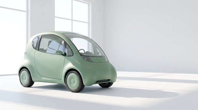 Modern Electric Sports Car Concept with Aerodynamic Design