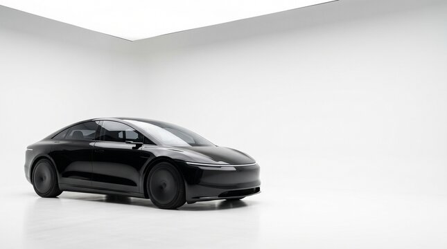 Modern Electric Sports Car Concept with Aerodynamic Design
