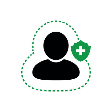 immune system icon on white background