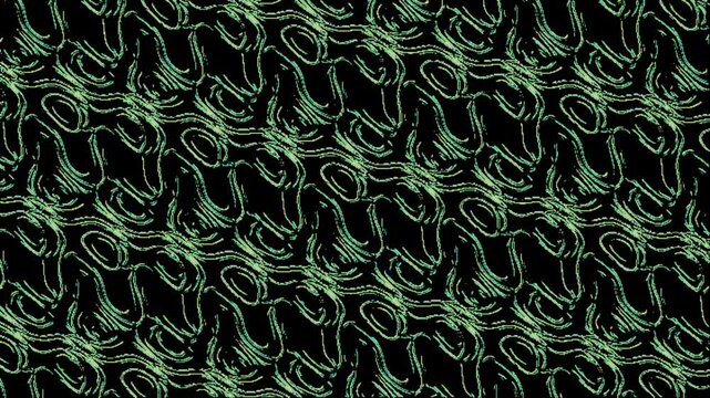 Green neon liquid ripples on a dark background, perfect for graphic design projects, digital art, wallpapers, and backgrounds.