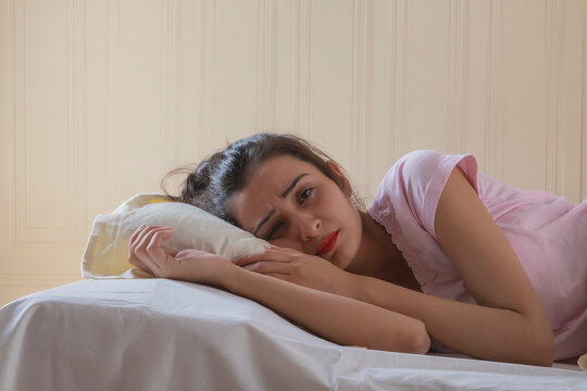young girl having trouble sleeping