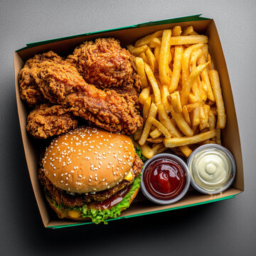 fast food combo box