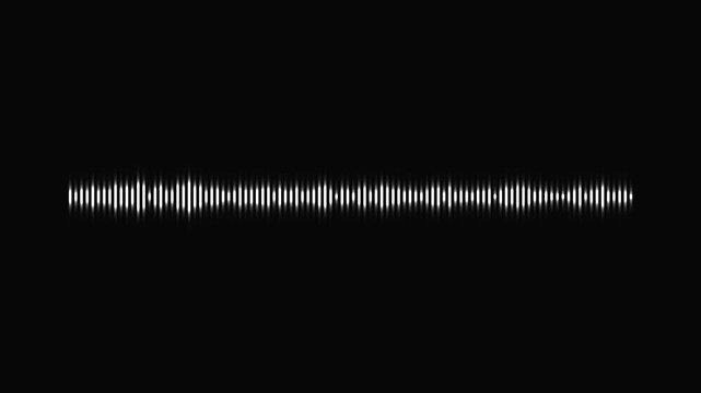 Dynamic aqua blue audio spectrum visualizer animation, glowing sound wave frequency lines, modern electronic music equalizer rhythm, abstract sonic signal black background for audio 4k video