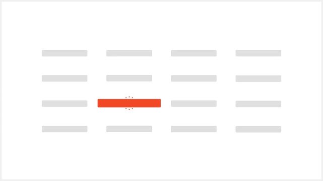 Digital Anomaly Choice Grid Interface Element Highlight