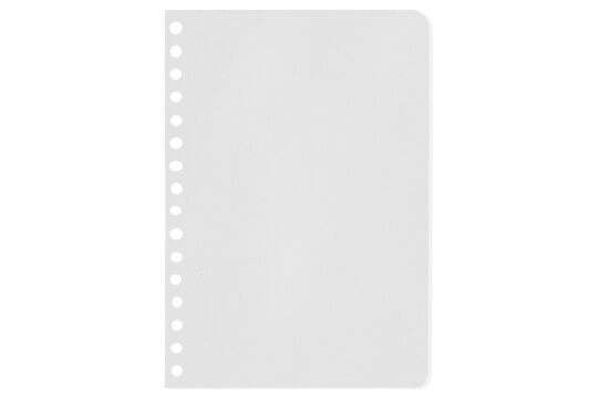 white sheet of paper on a transparent background