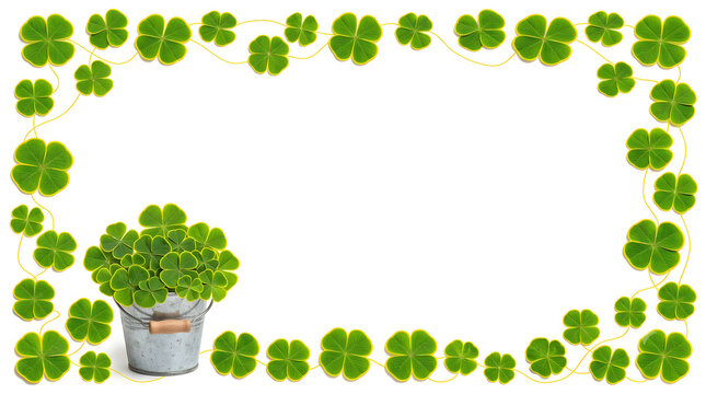 Bucket of lover Leaf Background Image