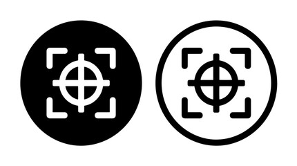 Targeting reticle crosshair icons with crosshair, shooting © MdDelowar