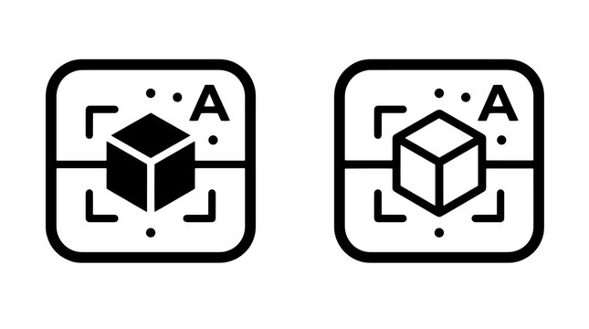 3D modeling object framing icons with modeling, geometry