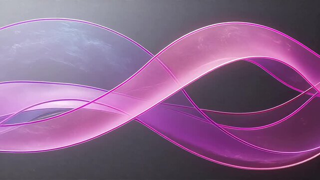 Abstract flowing ribbons