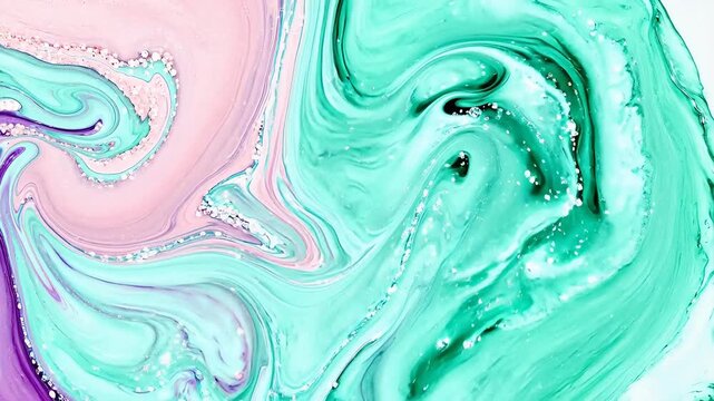 Abstract swirling pastel colors
