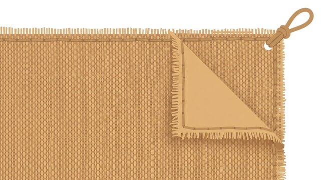 Burlap Sack Jute Texture &mdash; Natural Tan Rustic Farmhouse Detailed Vector