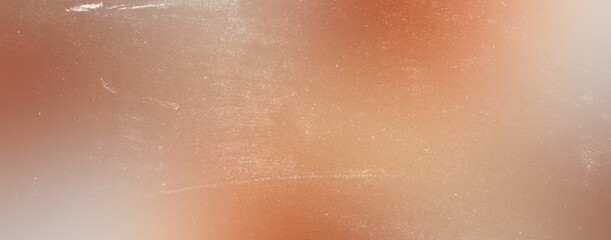 Fototapeta premium Dusty grunge scratched abstract texture background with soft gradient of warm orange and white hues creating atmospheric and vintage feel perfect for overlay.