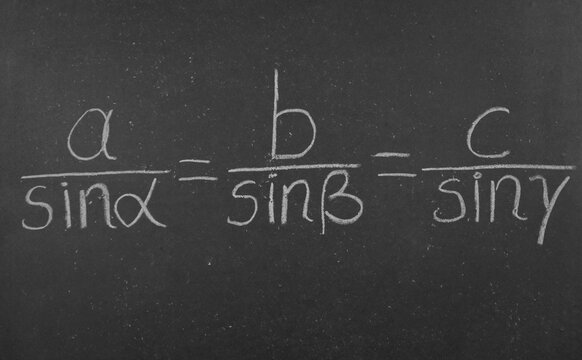 Mathematics formula on black school board
