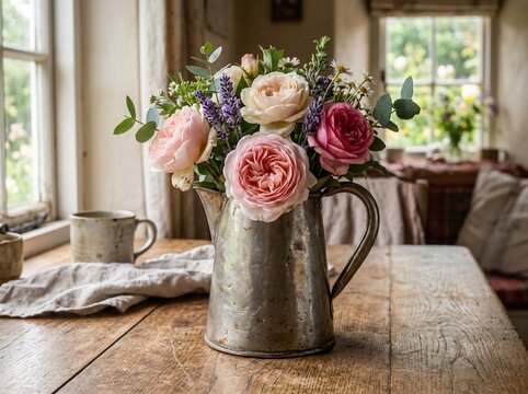 Flowers in jug