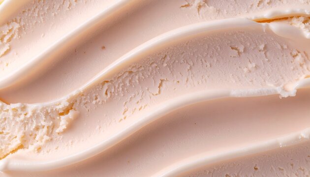 creamy vanilla ice cream texture with smooth waves and rough scoops