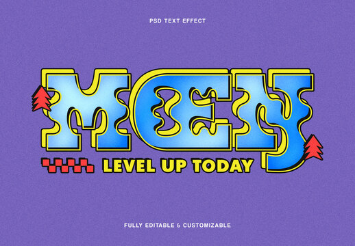 Cartoon Bubble Text Effect