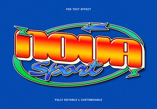 Racing Gradient Text Effect