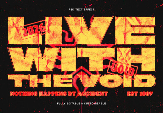 Distressed Vintage Grunge Text Effect