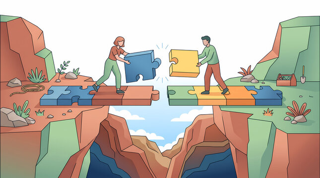 Bridging the Gap: Overcoming Isolation and Reaching Out Vector