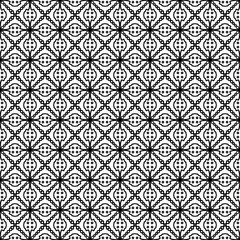 Fototapeta premium Black and White Seamless Pattern