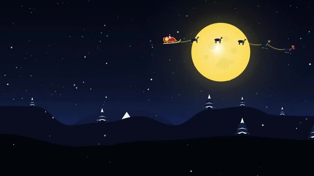 A beautiful Christmas-themed animated video.