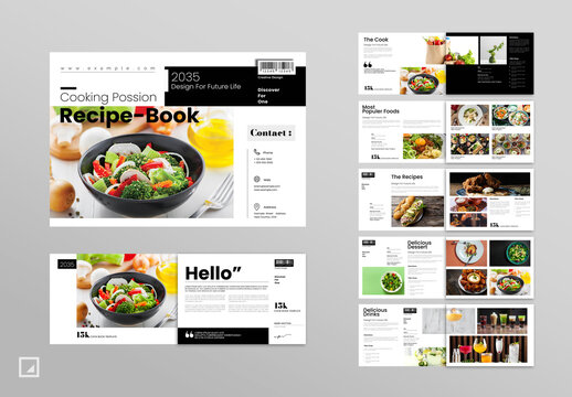 Recipe Book Magazine Layout