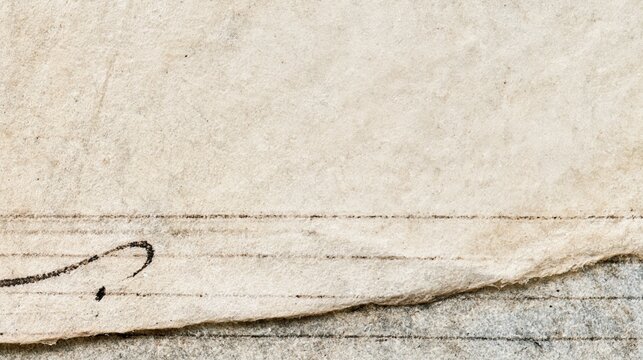Aged Vellum Manuscript Margin with Ruled Lines