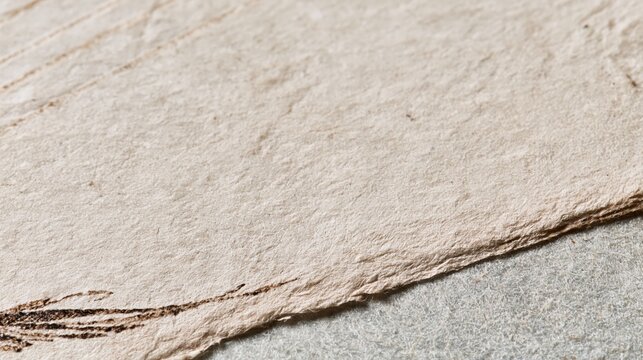 Aged Paper Fibers and Historic Ink Detail
