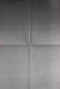 Thin Copy Paper Texture with Fold Creases and Gray Scan Background
