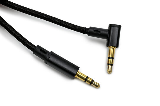 Auxiliary audio stereo cable cord male to male 3,5mm universal gold
