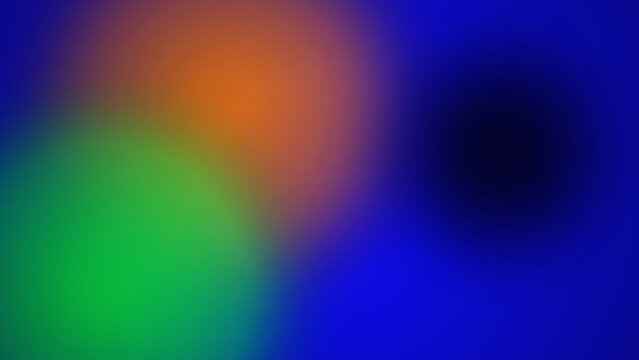 Abstract background with soft blurred gradients of blue green and orange colors in a pixelated mosaic style