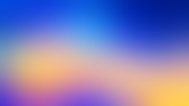 Abstract blue and orange gradient background. Soft blurred sunset colors for web design.
