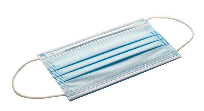 Disposable surgical face mask with elastic straps