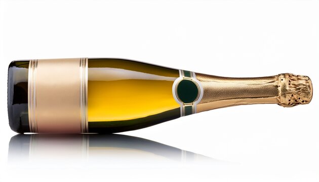 Moet And Chandon Imperial Brut World Famous Champagne Bottle Isolated On A White Background