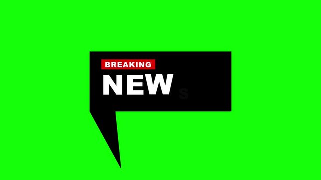 Breaking News on a solid background
