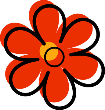 Groovy hippy daisy flowers