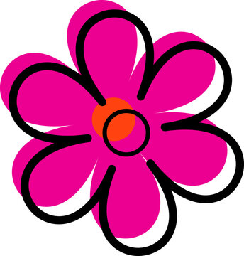 Groovy hippy daisy flowers