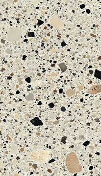 Stylish Terrazzo Background Showcasing Mixed Stone Fragments with Subtle Textural Details