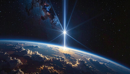 Earth Sunrise From Space