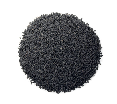 Top view of black sesame seeds