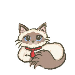 A Ragdoll is a large, gentle, and affectionate cat breed known for its striking blue eyes, silky semi-long fur, and docile personality. They get their name because they go completely limp and relaxed 