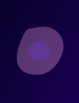 Glowing neon purple liquid blob background with fluid gradient circle and dark violet ambient light