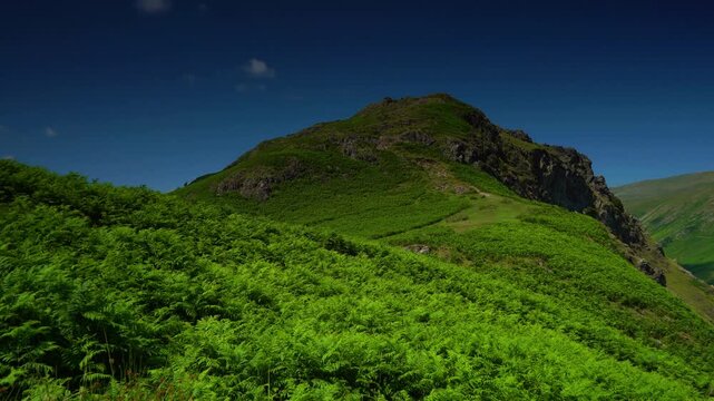 View of Helm Crag in Grasmere