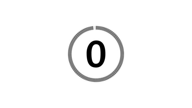 03 second countdown timer animation from 03 seconds to 0 seconds on a background.