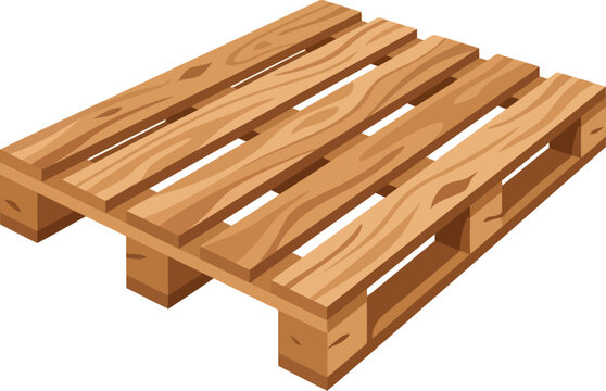 Wooden pallet for shipping and logistics