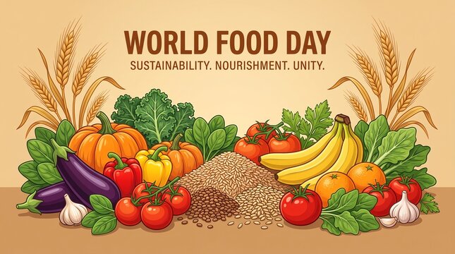 World Food Day, fresh produce, sustainable nutrition