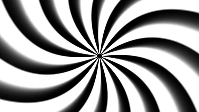 Black and white spiral rays